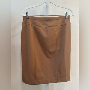 Ellen Tracy Brown Pencil Skirt